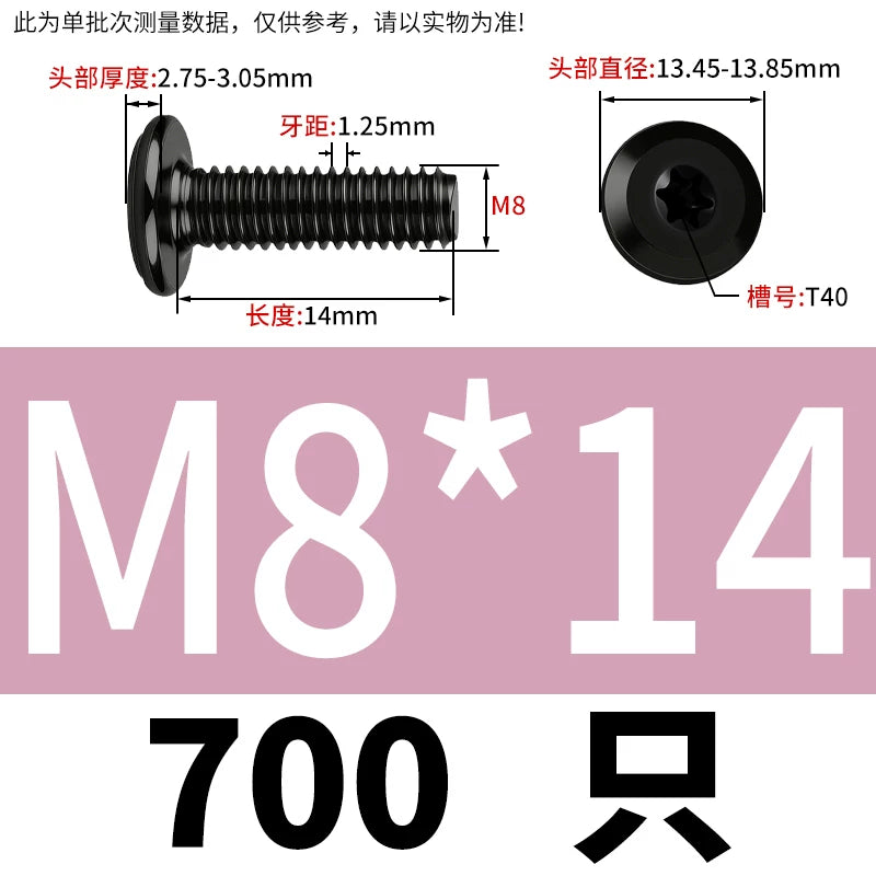 Black Torx Flat Head Furniture Screws & Sleeved Nut Set | 304 Stainless Steel | M3 M4 M5 M6 M8