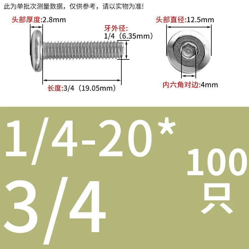 UNC 304 Stainless Steel Screw Nut Set US Imperial Hex Flat Head Chamfer Furniture Pair Lock Splint Fastener