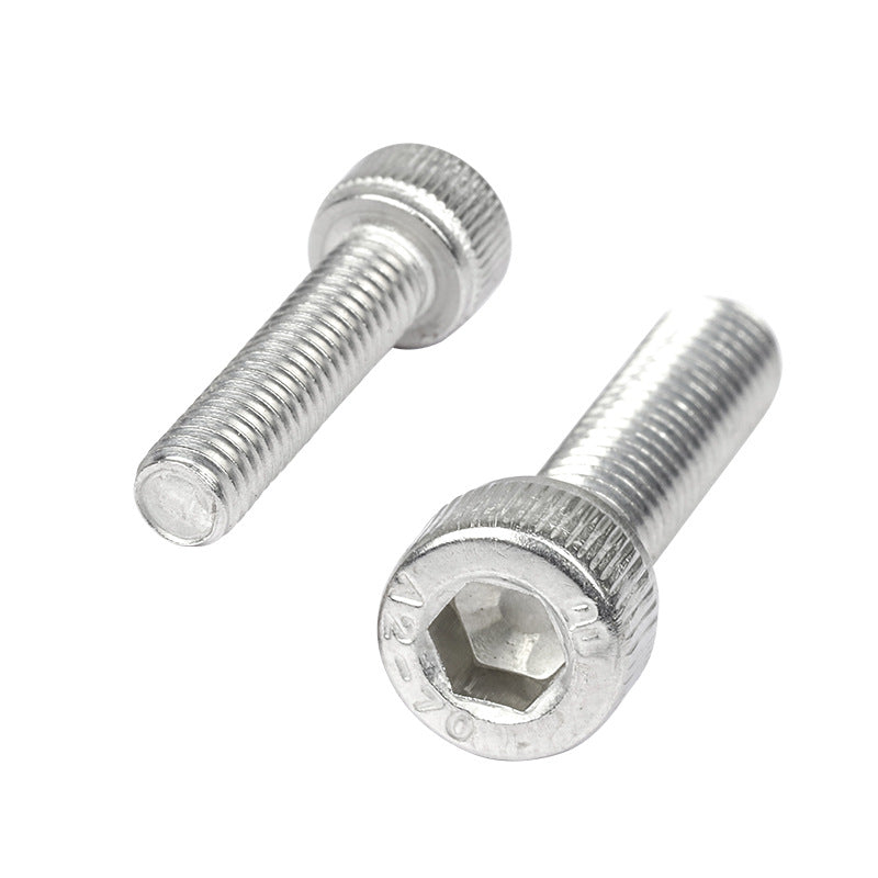 M3 M4 M5 M6 304 Stainless Steel Fine Thread Hex Socket Cap Screws Pan Head Bolts for Electronics & Furniture