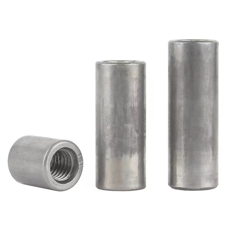 M5 M6 M8 M10 Iron Round Nut Extended Round Sleeve Nut Welded Connecting Rod Cap Cylindrical Nut for Machinery and Hardware