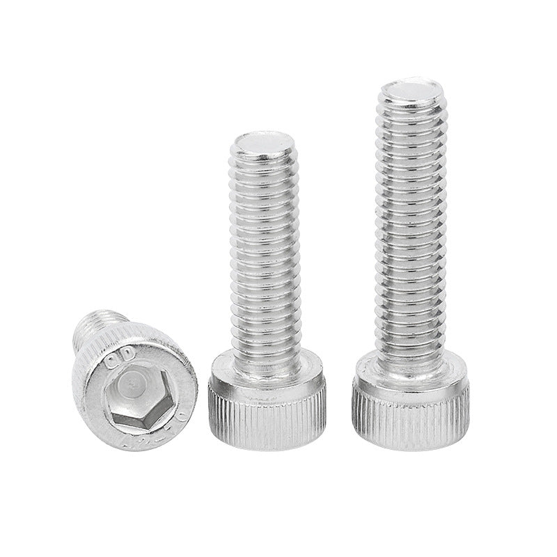 M3 M4 M5 M6 304 Stainless Steel Fine Thread Hex Socket Cap Screws Pan Head Bolts for Electronics & Furniture