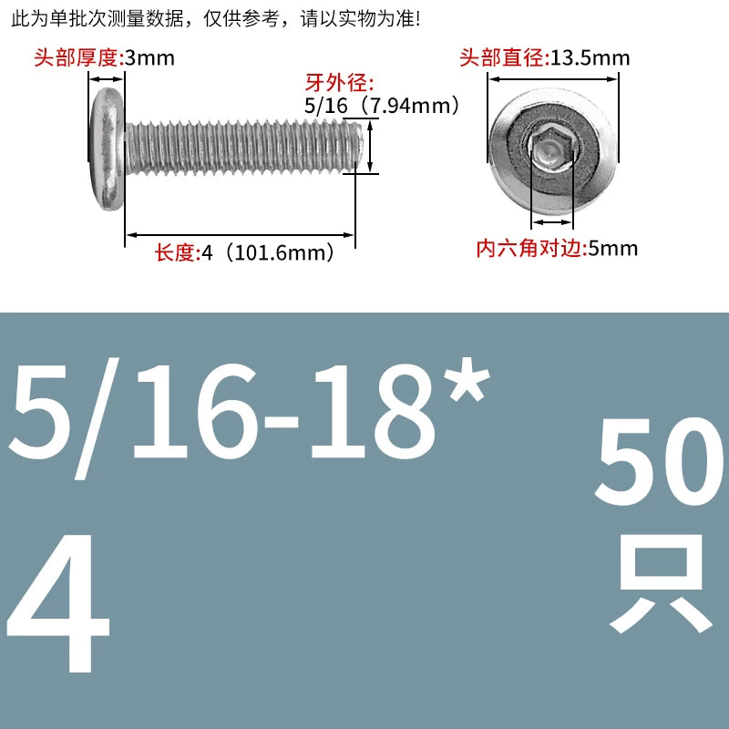 UNC 304 Stainless Steel Screw Nut Set US Imperial Hex Flat Head Chamfer Furniture Pair Lock Splint Fastener