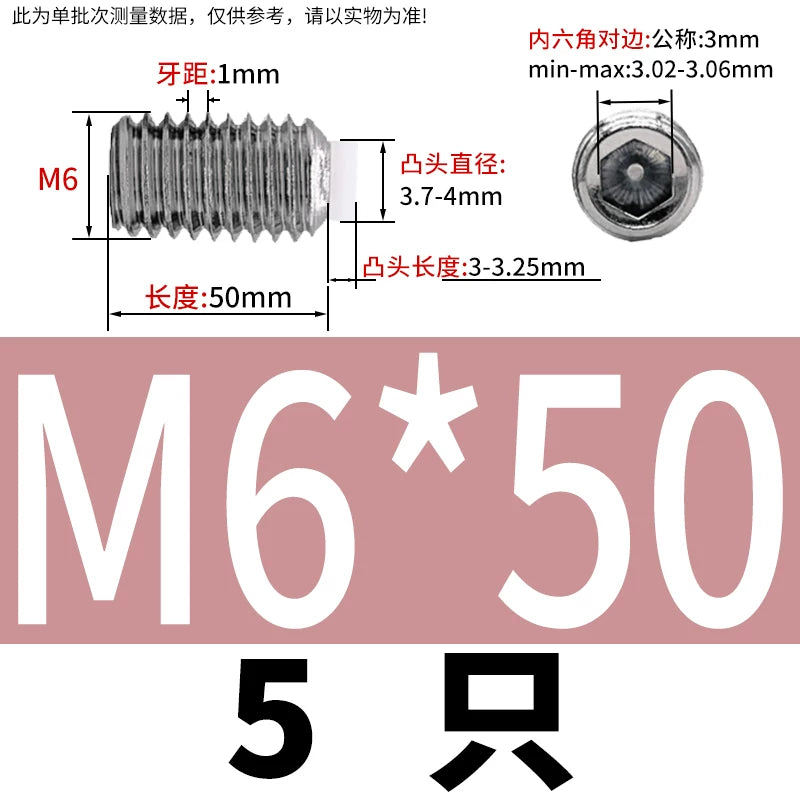 POM/Nylon Rubber Head Plunger 304 Stainless Steel Buffer Stop Screw M2-M10