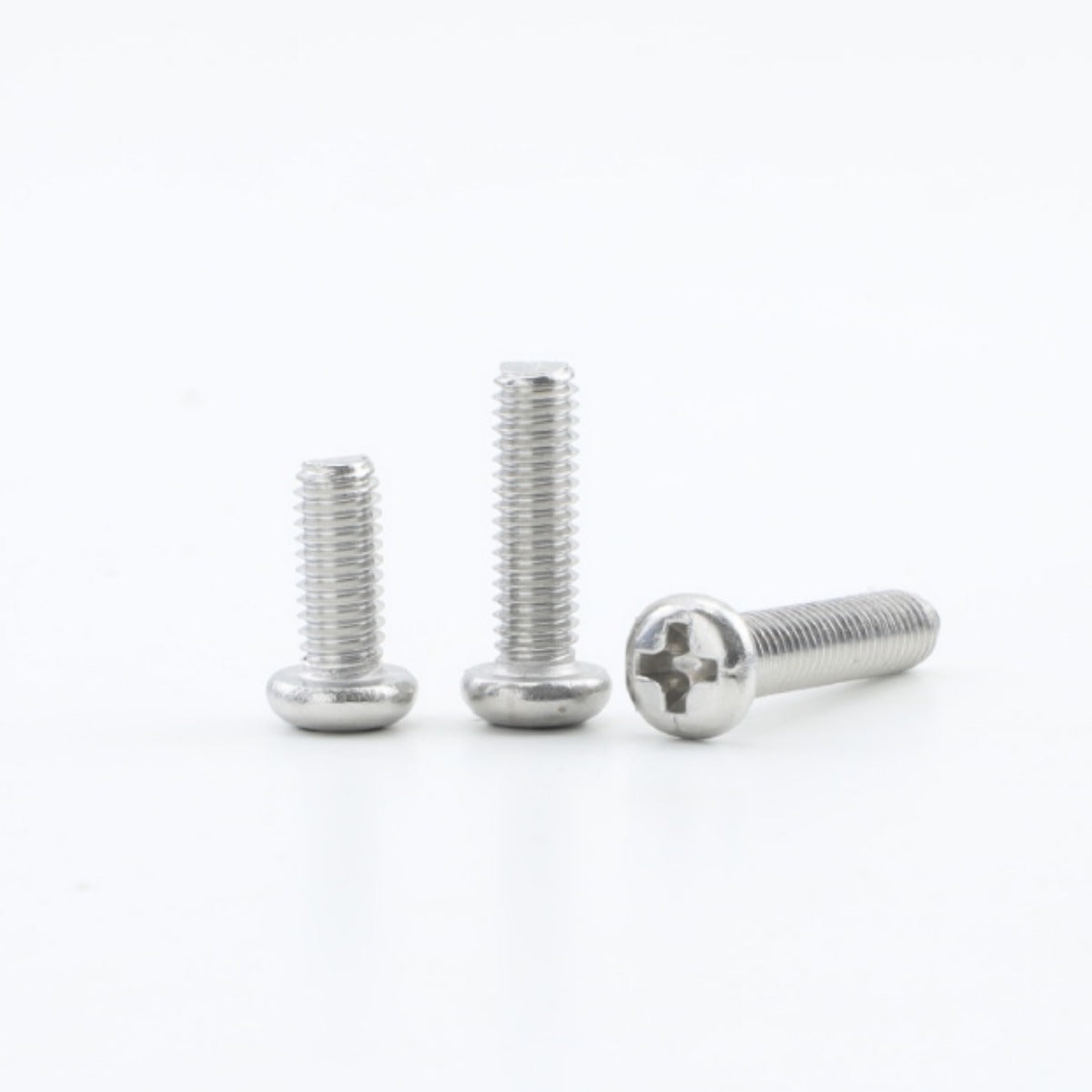 M3 M3.5 M4 M5 M6 304 Stainless Steel Phillips Round/Pan Head Machine Screws - Lengthened Small Bolts for Electronics and Furniture