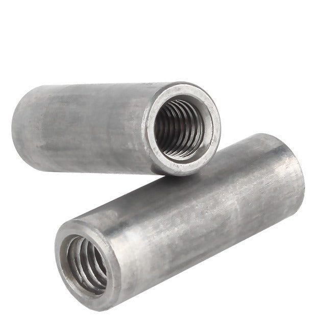 M5 M6 M8 M10 Iron Round Nut Extended Round Sleeve Nut Welded Connecting Rod Cap Cylindrical Nut for Machinery and Hardware