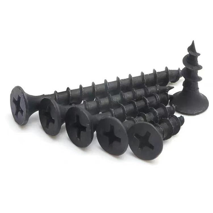 M4.2 Carbon steel black countersunk fast tooth wall panel nails Cross groove fast tooth self-tapping nails for Wall Panel Fixing & Construction