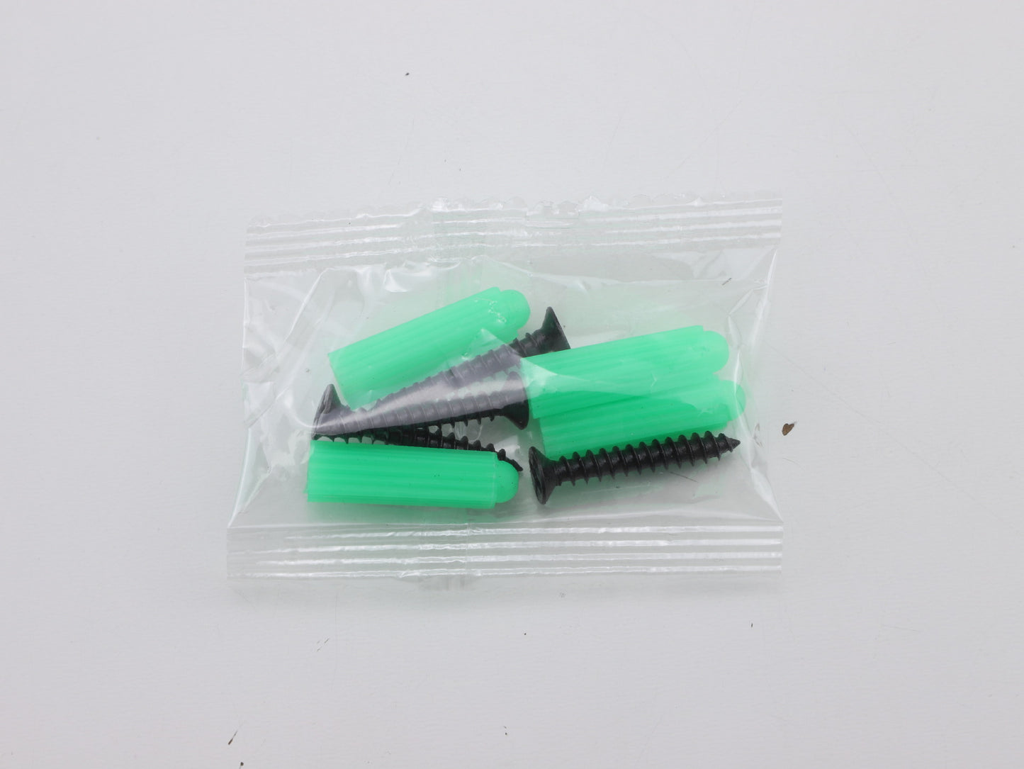 M3.5 Green Plastic Expansion Screw Pack with Self Tapping Screws & Rubber Plugs for Wall Mounting/Cabinet Installation/Shelf Fixing/DIY Home Hardware Projects