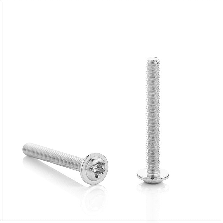 M2 M3 M4 304 Stainless Steel Phillips Pan Head Screws With Padded Spacer Cabinet Door Handle Mounting Fasteners