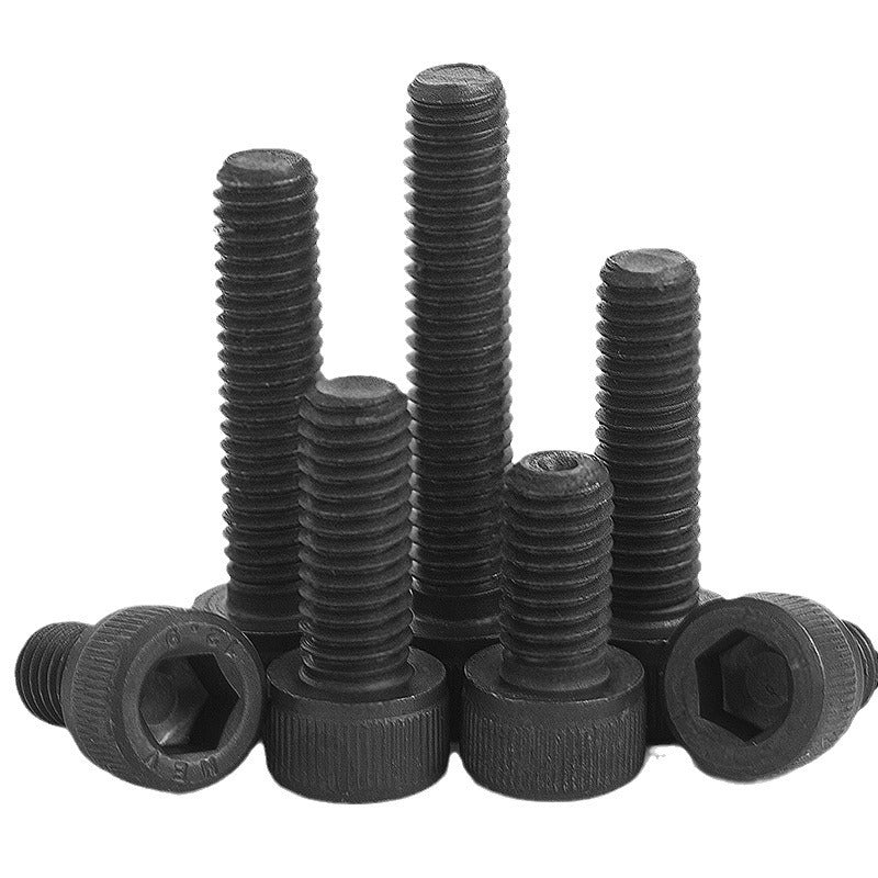 M1.4/M1.6/M2 Grade 12.9 small cup head hexagon screw full tooth black cylindrical head high strength bolt for Precision Machinery & Electronics