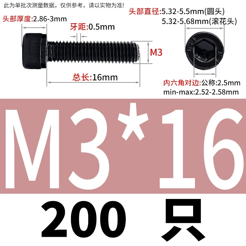 DIN912  M1.4-M16 Grade 12.9 Cup Head Hexagon Screw Full Thread Cylindrical Knurled Head Metric Screw