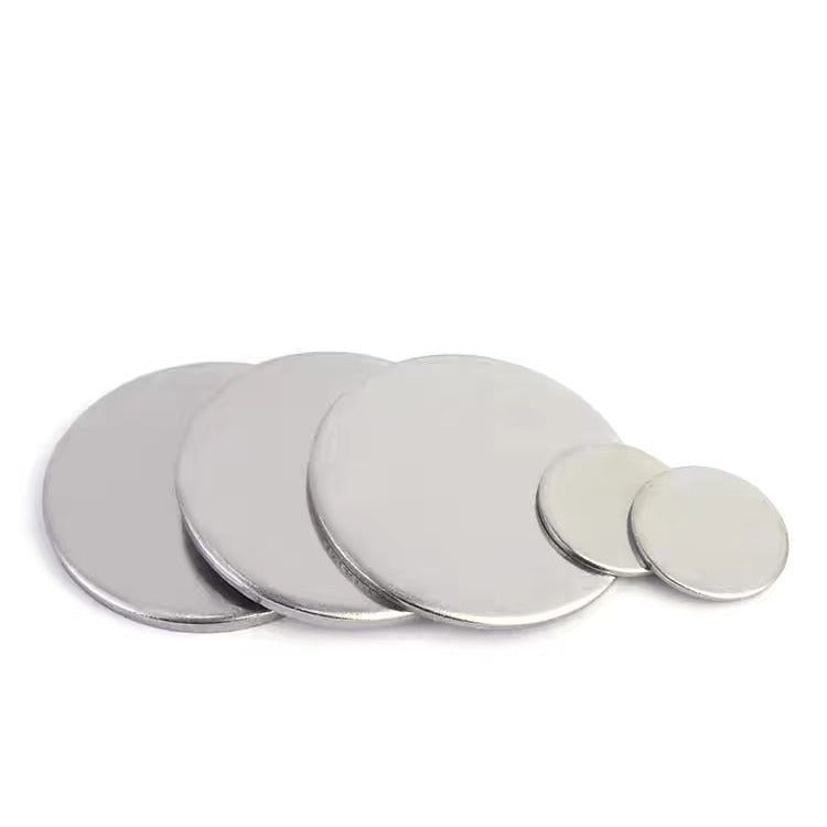 φ6-φ55 Solid Stamping Round Sealing 304 Stainless Steel Non-Porous Disc Gaskets Sheets for Pipe & Pipeline Sealing