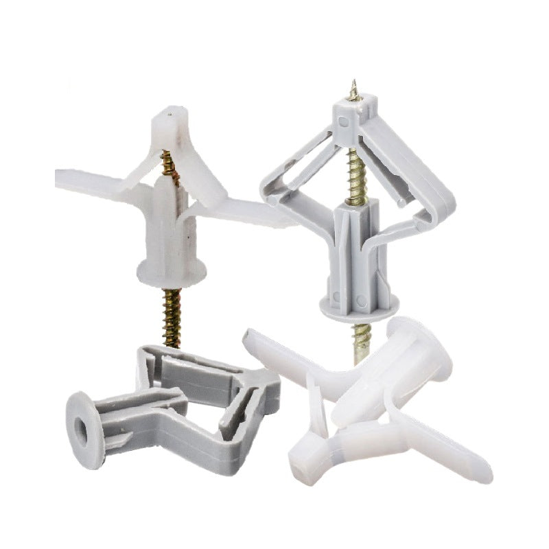 M8 Aircraft Expansion Screw Butterfly Hollow Wall Gypsum Board Plastic Expansion Plug Self-Tapping Anchor