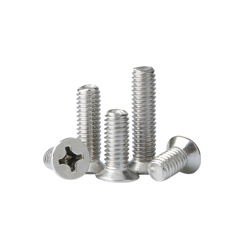M2/M4/M10 304 Stainless Steel Machine Screws Cross Countersunk Flat Head Screws for Electronics Assembly/DIY Projects/Furniture Hardware/Industrial Fastening