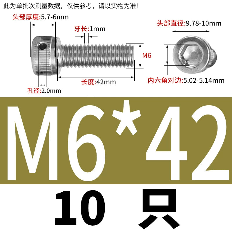 DIN912 Stainless Steel Lead Seal Screw Hex Head Side Hole Anti-Dislodge Fastener