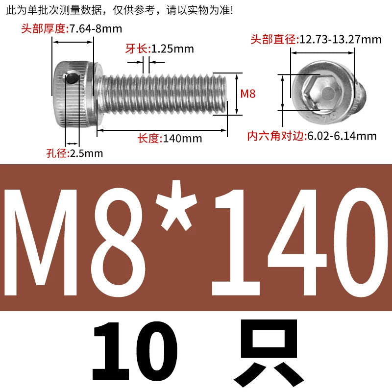 DIN912 Stainless Steel Lead Seal Screw Hex Head Side Hole Anti-Dislodge Fastener