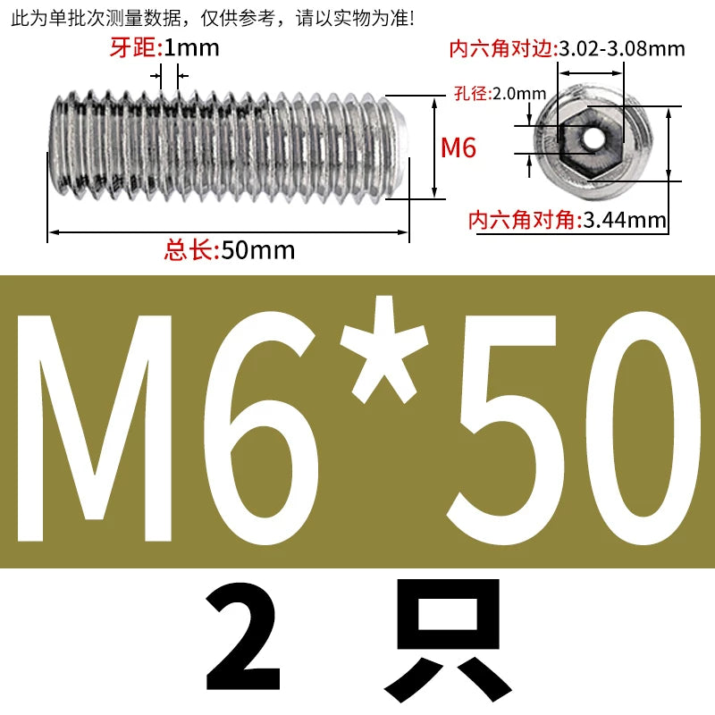 DIN913 Hex Socket Set Screw 304/316 Hollow Perforated Vacuum Exhaust Screw