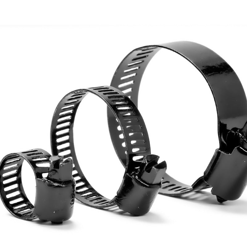 201/304 stainless steel Plated black throat hoop clamp one-word hoop range hood gas pipe water pipe clamp for Range Hood, Gas Pipe & Water Pipe