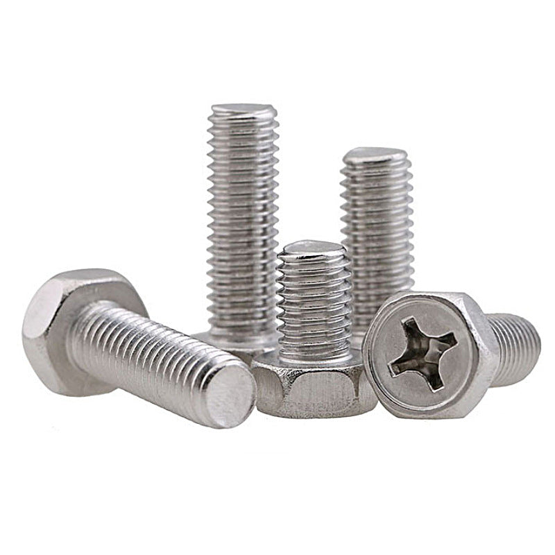 M4/M6/M8 Galvanized cross groove concave brain hexagonal screws hexagonal pits cross machine screws and bolts for Furniture & Machinery