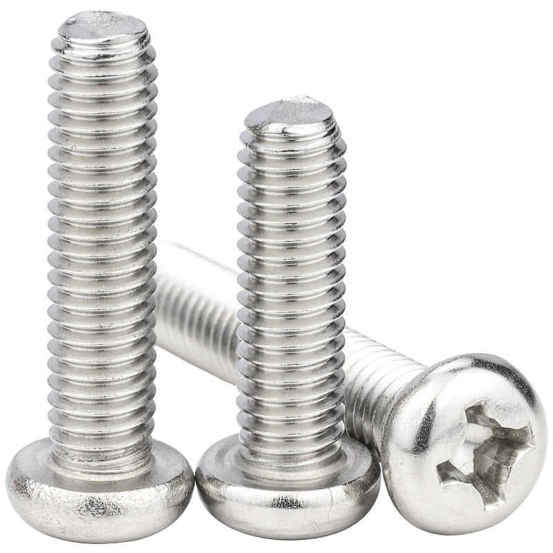 M1.7/M2/M3/M4  Galvanized plus hard cross round head screw cross groove pan head bolt machine tooth small screw for Electronic & Precision Equipment