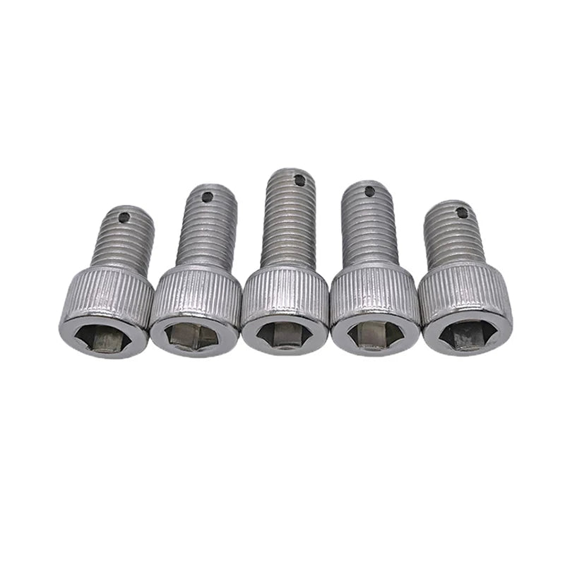 DIN912 304 SS Anti-Backout Screw M3-M10 Hex Socket Perforated Lead Seal Threaded Bolt