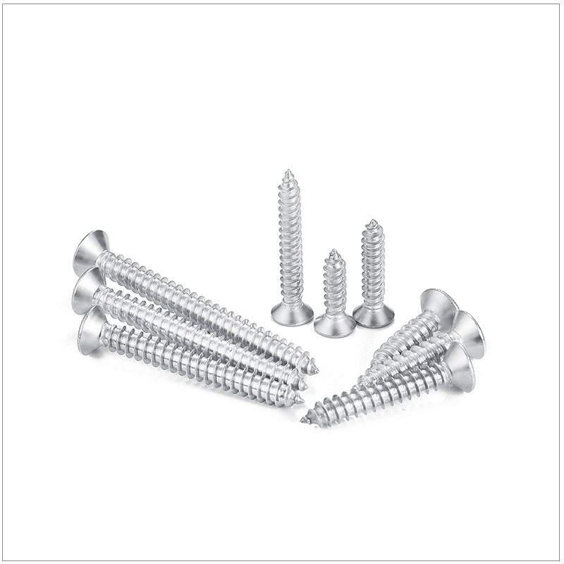 M2 M3 M4 Nickel-Plated Cross Countersunk Flat Head Self-Tapping Screws Sharp Tip for Hardware DIY Electrical Furniture & Light Industrial Assembly
