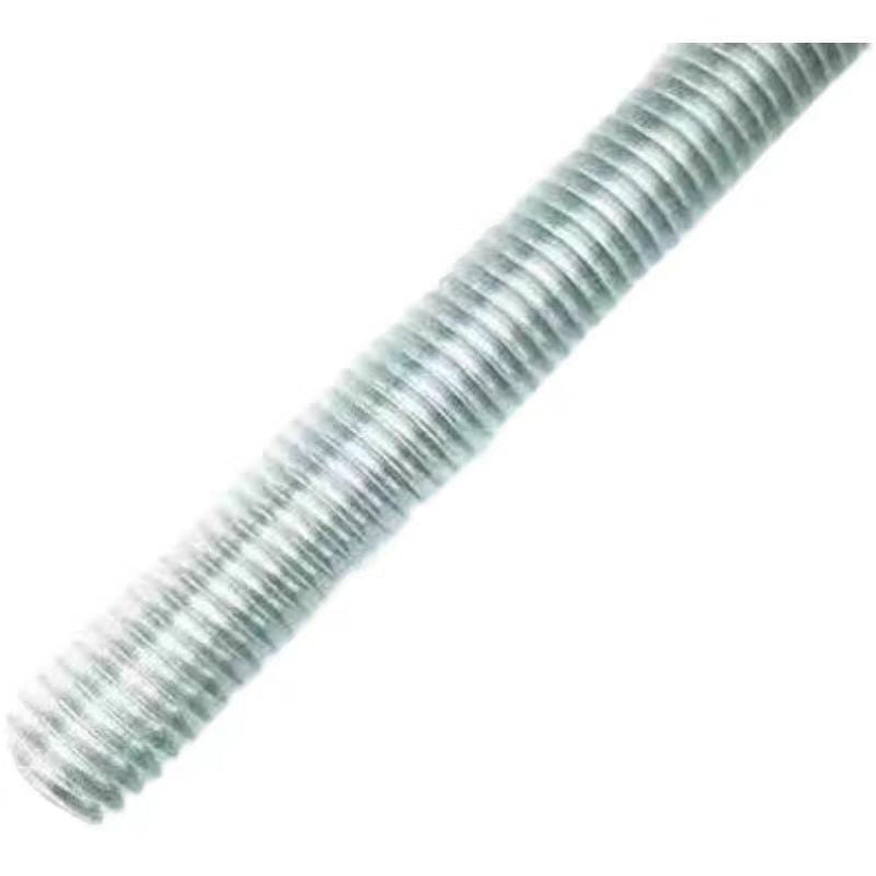 M8M10M12M16-M24  8.8 grade galvanized screw one meter tooth strip blue and white zinc full tooth screw full thread national standard for Construction & Industrial Fixing