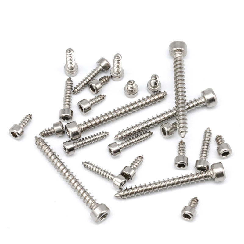 M2/M3/M5 8.8 Full-tooth nickel-plated cup head inner hexagonal self-tapping screws cylindrical head furniture self-tapping screws for Furniture Assembly