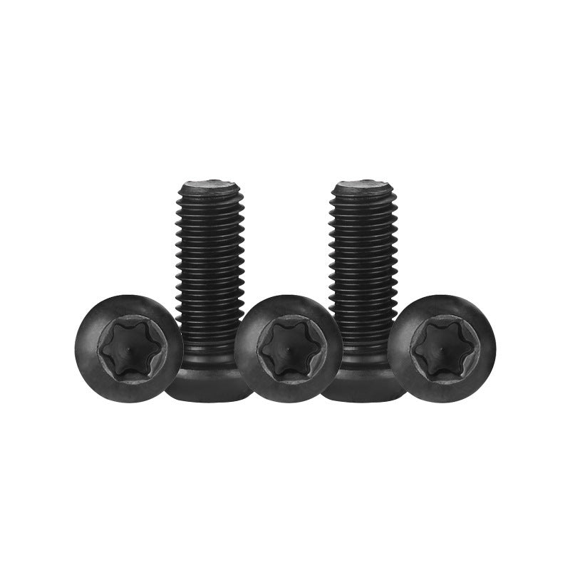 M2/M3/M4 10.9 grade high strength hair black round head inner plum blossom screw carbon steel pan head plum blossom groove screw  for Machinery & Electronics
