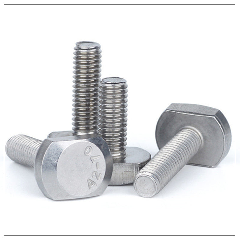 304 stainless steel t-bolt t-screw screw M5 | M6 | M8 national standard hardware aluminum groove screw GB37