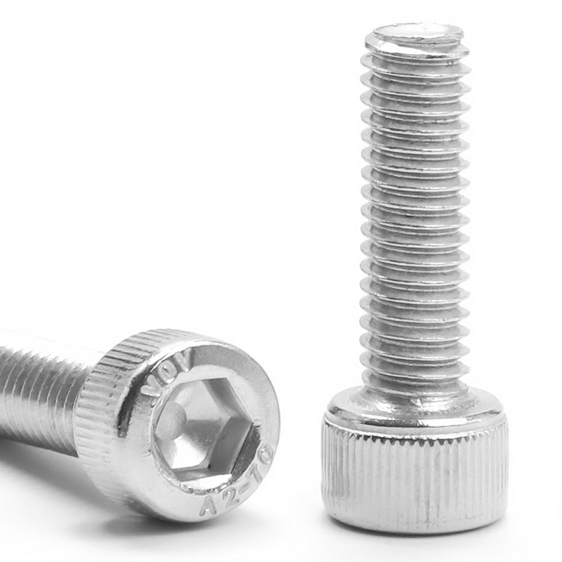 304 Stainless Steel Left-Handed Hex Socket Screws Anti-Tooth Cylindrical Cup Head Bolts for Mechanical Disassembly & Reverse Fastening
