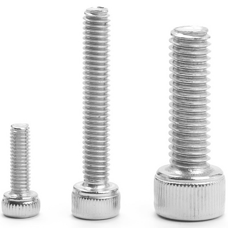 304 Stainless Steel Left-Handed Hex Socket Screws Anti-Tooth Cylindrical Cup Head Bolts for Mechanical Disassembly & Reverse Fastening