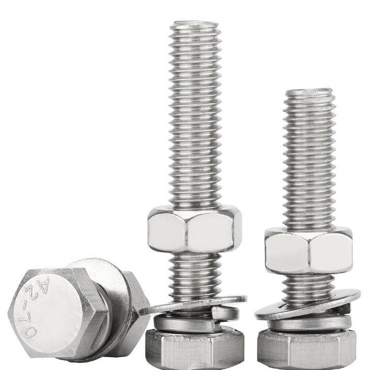 M4/M6/M8/M12/M20 Iron galvanized outer hexagon bolt combination set screw nut gasket extension screw for Construction & Furniture Assembly