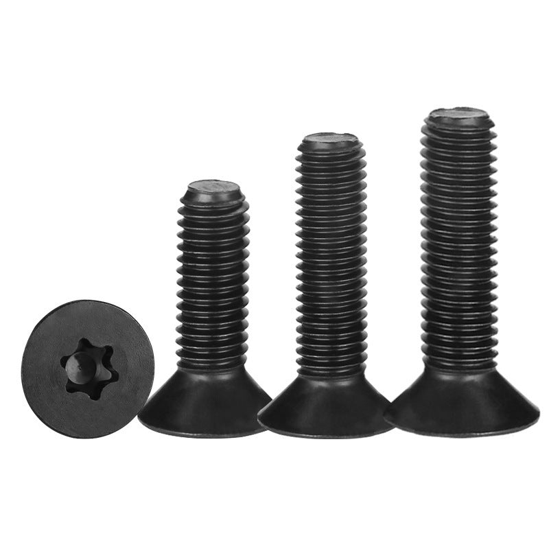 M2 M2.5 M3 10.9 Grade Carbon Steel Torx Countersunk Head Machine Screws Black Flat Head Torx Screws