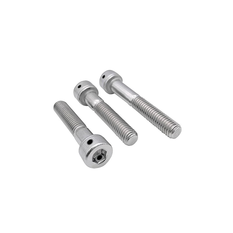 DIN912 304/316 Stainless Steel Hex Socket Screw | Half Thread Lead Seal Anti-Drop with Safety Hole Fastener