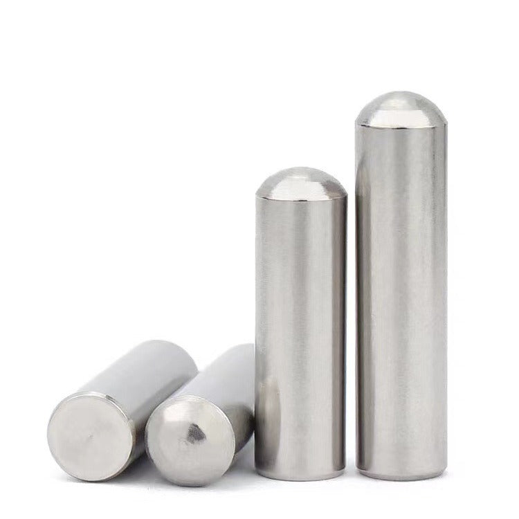 M3.5/M4  304 stainless steel round head cylindrical pin solid positioning pin optical shaft fixed pin thimble round rod pin  for Precision Equipment & Optical Shaft Fixing