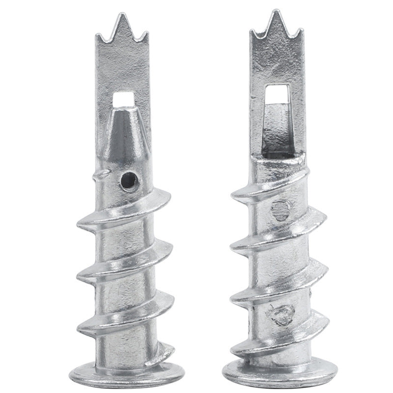 non-punching fast spiral gecko nail 13 Zinc alloy screw-in gypsum board expansion screw triangular crown expansion plug for Home & Wall Mounting