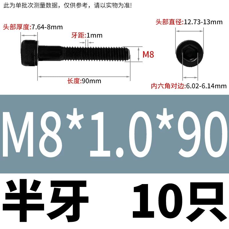 DIN912 M6 to M22 12.9 Grade Fine Thread Screw Hex Socket Knurled Cylindrical Head Fastener