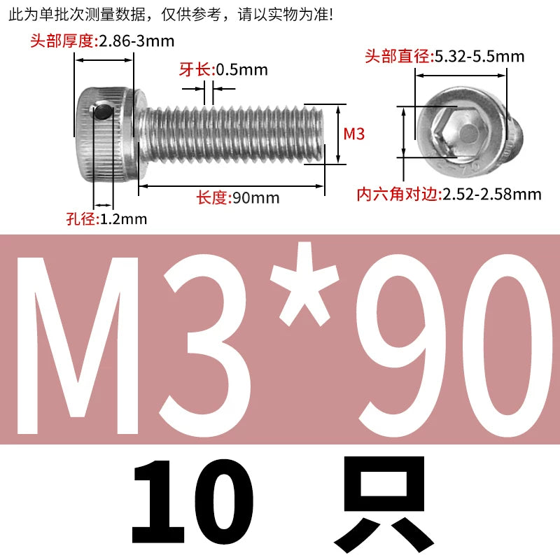 DIN912 Stainless Steel Lead Seal Screw Hex Head Side Hole Anti-Dislodge Fastener