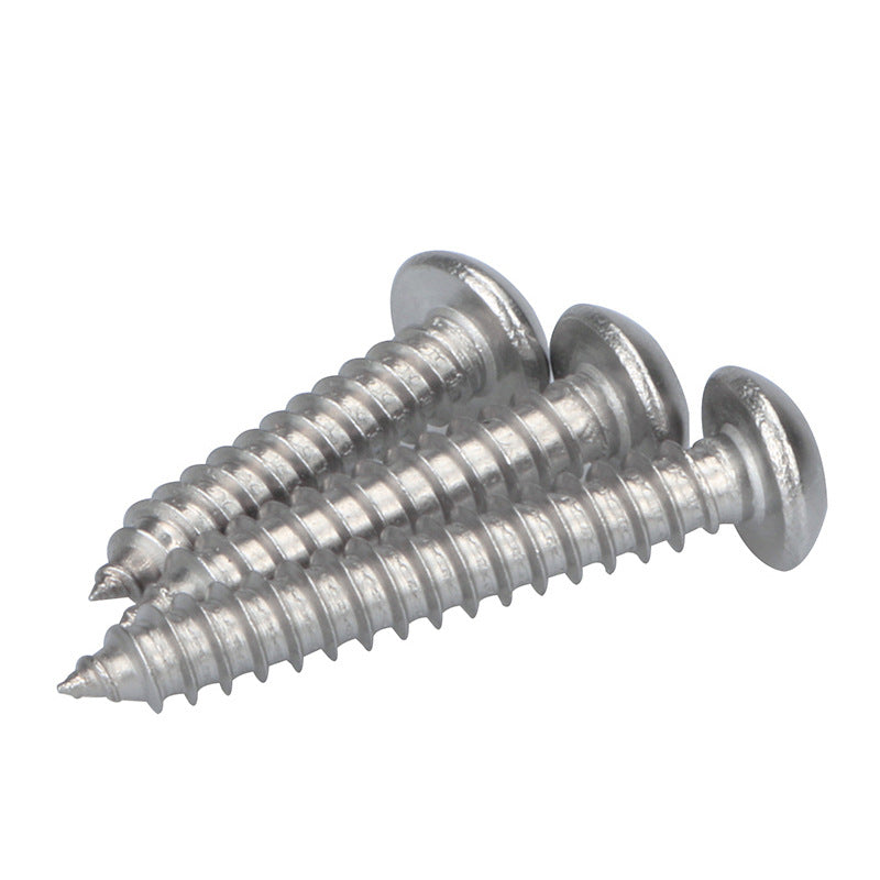 M2/M3/M4/M5 304 Stainless Steel Semicircular Head Hexagon Self-Tapping Screws Pan Head Hexagon Self-Tapping Screws for Home Repair & Construction