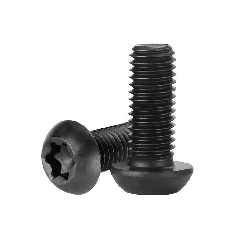 M2/M3/M4 10.9 grade high strength hair black round head inner plum blossom screw carbon steel pan head plum blossom groove screw  for Machinery & Electronics