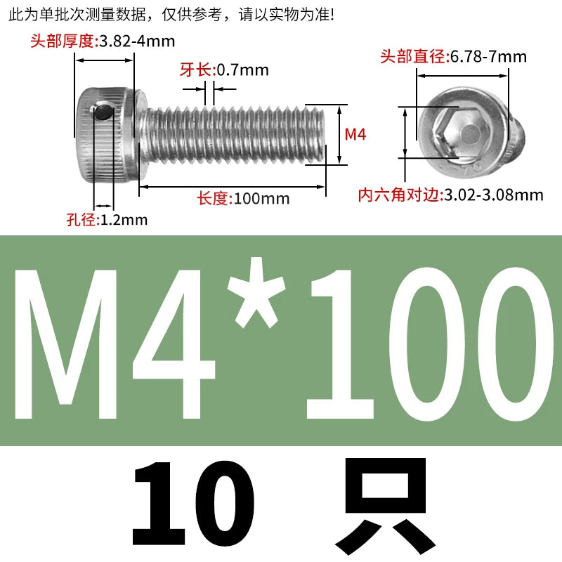 DIN912 Stainless Steel Lead Seal Screw Hex Head Side Hole Anti-Dislodge Fastener