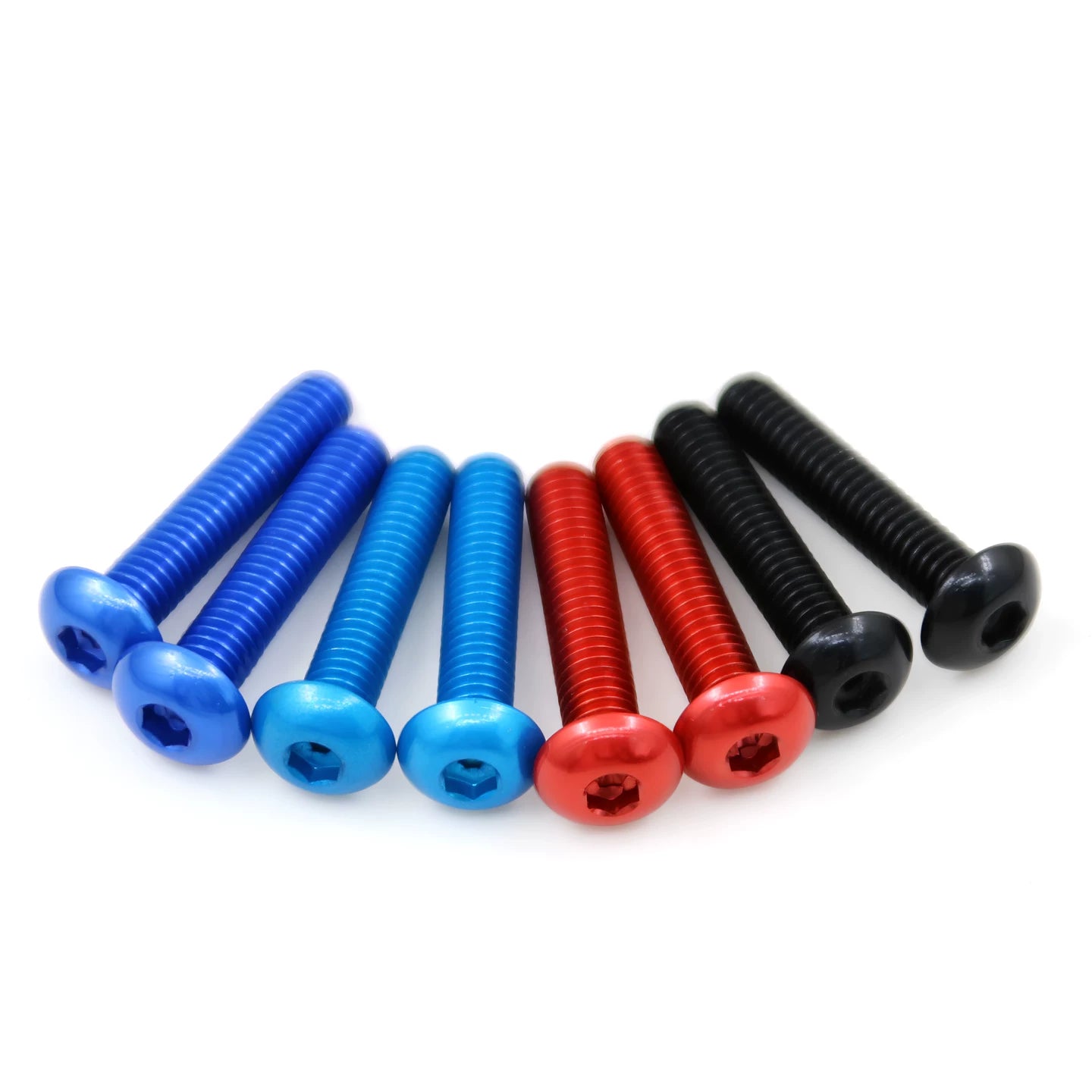 7075 Aerospace Aluminum Button Head Hex Socket Screws | Anodized Colored | Frame Upgrade Fasteners M2-M6