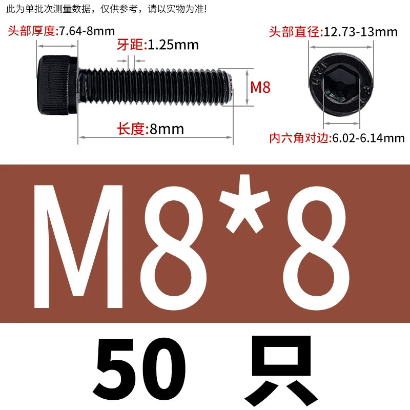 DIN912  M1.4-M16 Grade 12.9 Cup Head Hexagon Screw Full Thread Cylindrical Knurled Head Metric Screw