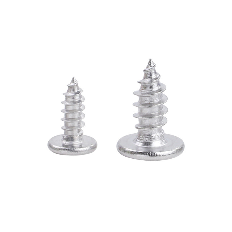 M2/M3/M4/M3.5 304 stainless steel thin head hexagonal self-tapping screw large flat head hexagonal self-tapping screw for Home Renovation & Light Industrial Use