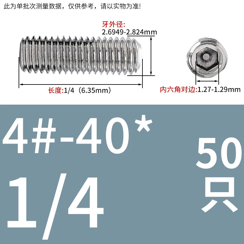 US Imperial UNC/UNF Set Screw Stainless Steel Hex Flat End Coarse Fine Thread Stop Fastener