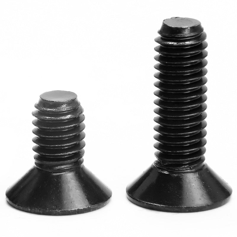 M2 Grade 12.9 Small Countersunk Head Hex Socket Screws  Black Alloy Steel High Strength Fasteners for Machinery & Equipment