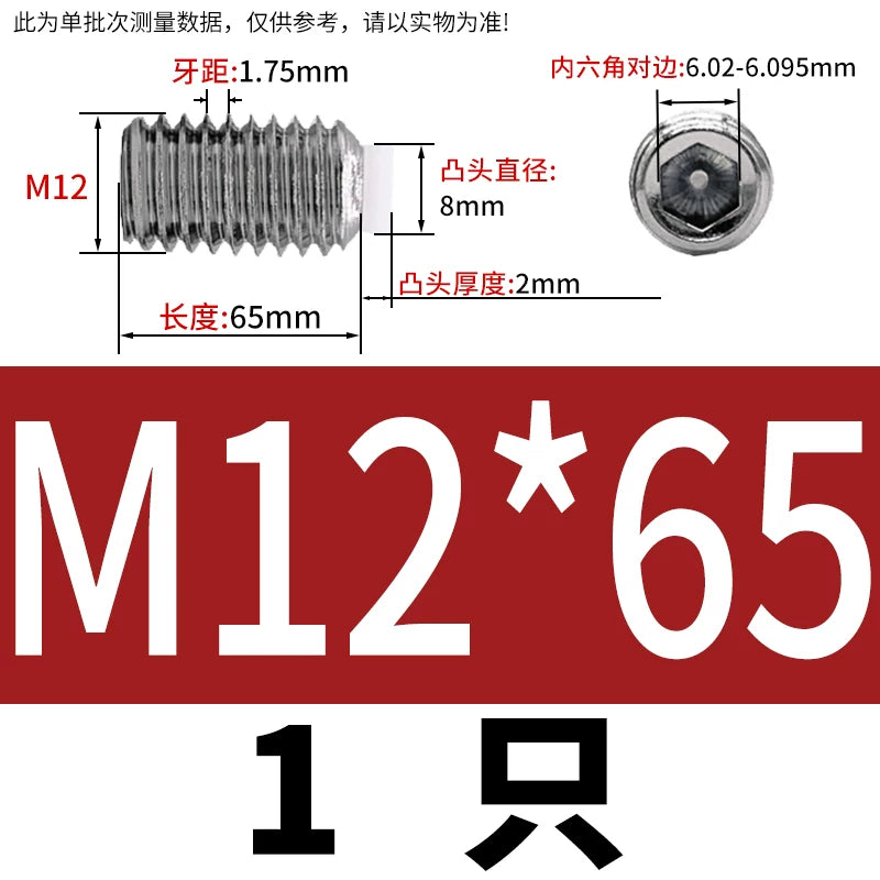 POM/Nylon Rubber Head Plunger 304 Stainless Steel Buffer Stop Screw M2-M10