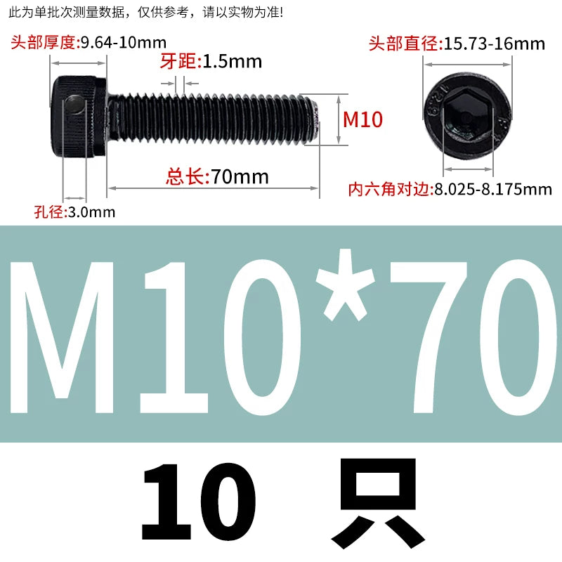 DIN912 12.9 Grade Screw Hex Socket Head Lead Seal Anti-Fall Screw with Safety Hole & Side Hole