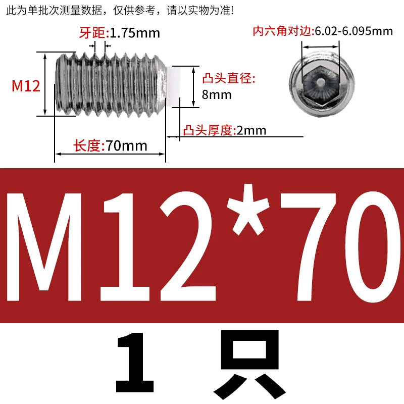 POM/Nylon Rubber Head Plunger 304 Stainless Steel Buffer Stop Screw M2-M10