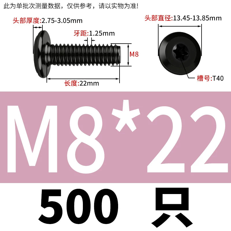 Black Torx Flat Head Furniture Screws & Sleeved Nut Set | 304 Stainless Steel | M3 M4 M5 M6 M8